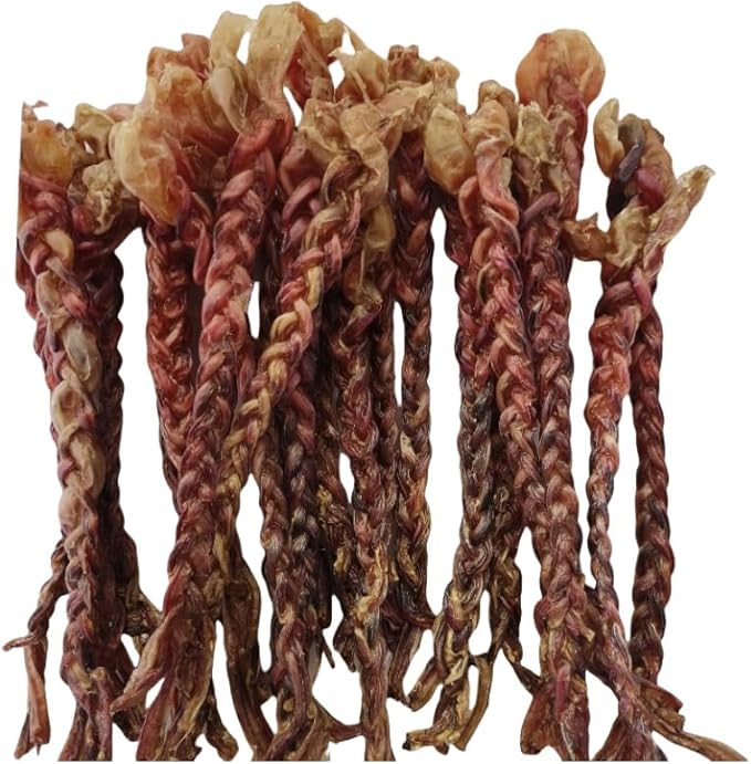 Grass-Fed Pork Penis Dog Treats, Single-Ingredient, High-Protein Dental Chews for Clean Teeth, Odor-Free, All-Natural, Free-Range Pig