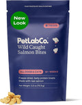Petlab Co. Wild Caught Salmon Freeze-Dried Dog Treats, Support Overall Skin Health with Healthy Dog Treats, Packed with Beneficial Fatty Acids, Vitamins, & Minerals - Packaging May Vary