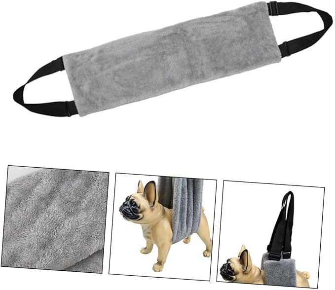 BESTonZON Comfortable Dog Sling Harness for Rehabilitation Fleece Material Support Vest for Weak Senior Dogs Dog Lifting Harness for Rear Legs for Mobility Assistance