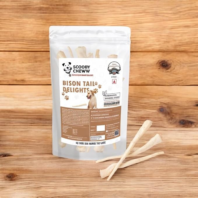 Beef Cow Tails for Dog Chews, 30 Pack, High Protein Dog Treats, 100% Natural Pet Treats, Long Lasting Chew for Dogs, Rawhide Alternative for Dogs Bulk 30 Pieces Bag