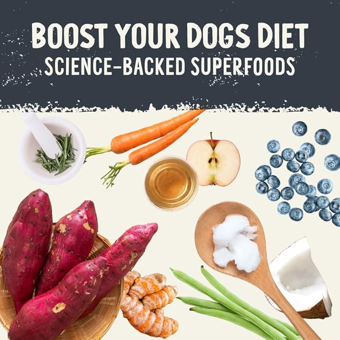 Health Extension SuperBites Freeze-Dried Raw Chicken Meal Mixer for Dogs, (12 oz, 340.2 g) – Premium Blend with Raw Proteins and Superfoods for Optimal Nutrition