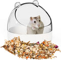 Cute Hamster Food Bowl Hedgehog Dish for Dwarf Hamsters, Syrian Hamsters, Gerbils, Mice, Rats, Small Animals, White