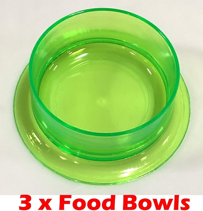 Acrylic Clear Expansible and Customizable 3-Solid Floor Levels Habitat Hamster Rodent Gerbil Mouse Mice Cage