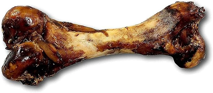 123 Treats Dog Bone for Aggressive Chewers - 100% Natural Pork & Beef Flavored Meaty Dog Chews, Made from Grass Fed Cattle, Grain Free Femur Bone | 1 Count