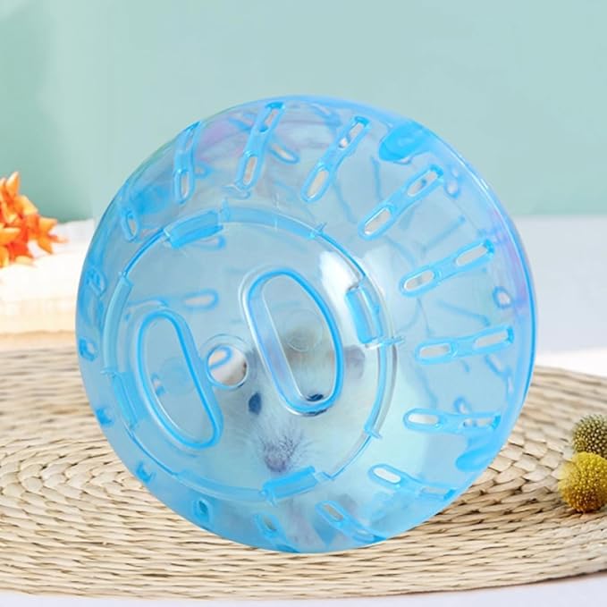 2Pcs Hamster Balls Dwarf Hamster Exercise Balls Running Wheel Gerbil Toys, Small Animals, Small Pet Supplies(Blue and Pink)