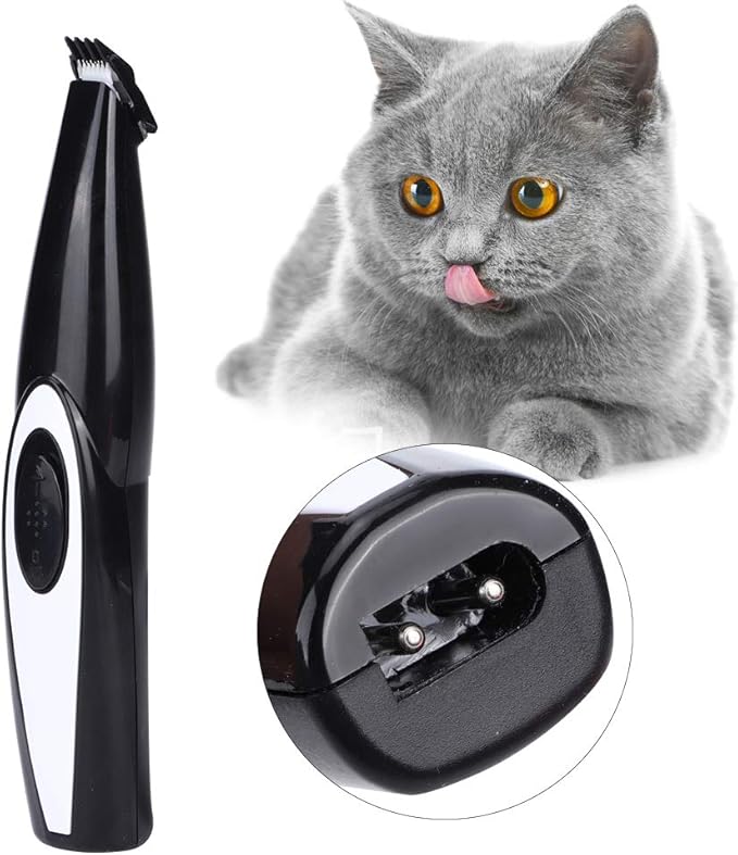Electric Pet Pedicure Tool, Dog Paw Trimmer Low Noise Cordless Electric Mini Shaver Clippers, Rechargeable Cat Trimmer for Trimming Dog's Hair Around Paws, Eyes, Ears, Face, Rump