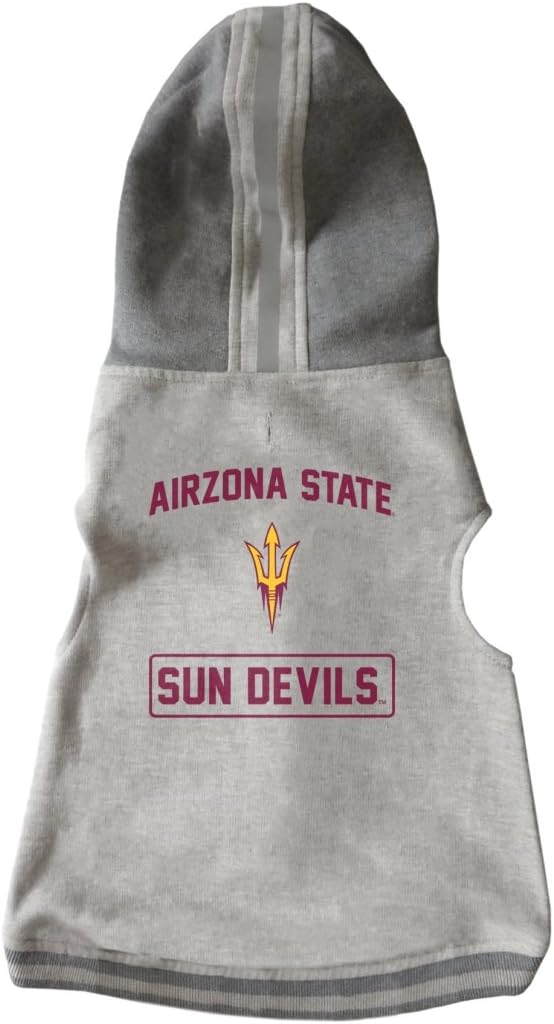 Littlearth NCAA Unisex NCAA Pet Hooded Crewneck with Team Logo and Name