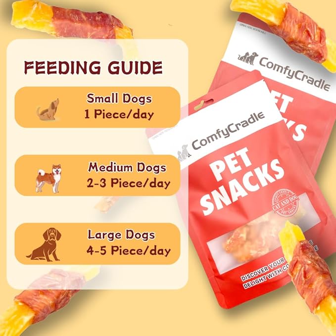 Duck Wrapped Sweet Potato Dog Treats, Grain-Free Novel Protein Chewy Snacks, Real Duck & Vegetable Treats for Sensitive Dogs, 14.11 Ounce