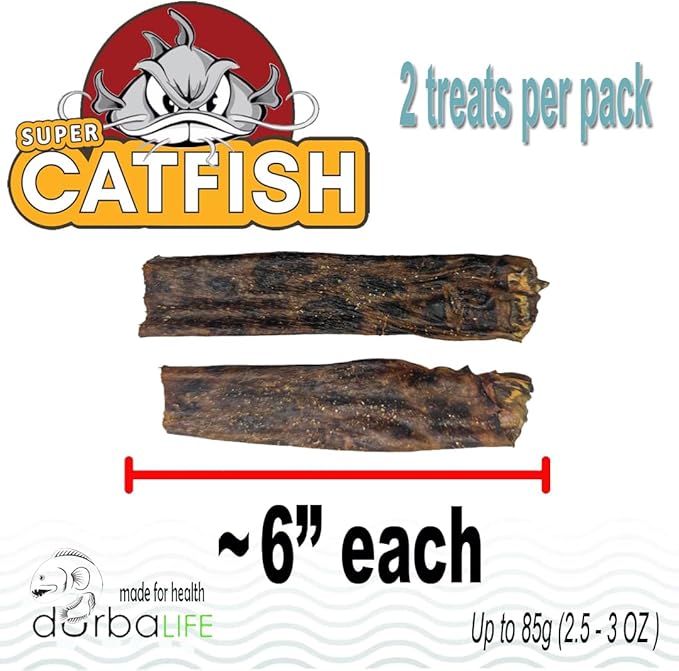 Dental Skin Twists Catfish Crunchy Dog Treats. High-Protein, Single-Ingredient Snacks, Rich in Omega-3, Low-fat Alternative for Dogs & Puppies with Sensitivities (3.1 oz (1-Pack), Catfish Skin)