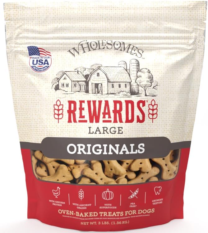 Wholesomes Rewards Large Original Biscuit Dog Treats 3 lb