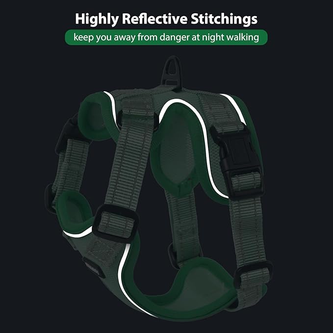 Rttochfy Cat Harness and Leash Set, Adjustable and Reflective Cat Vest, Escape Proof Kitten Harness, Easy to Put on with 3 Buckles for Cats Walking and Traveling (Red, M)