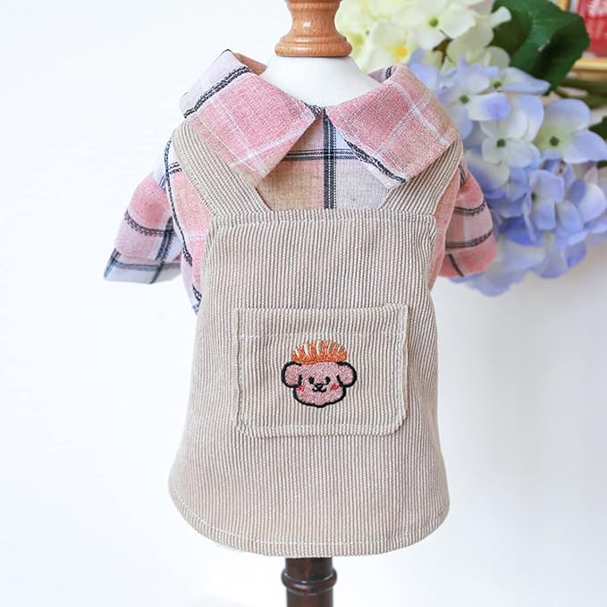 Dog Dresses for Small Dogs Girl Summer Puppy Cute Clothes Outfit Apparel Female Suspender Skirt Pup Yorkie Clothing Breathable Pet Dress for French Dogs Chihuahua