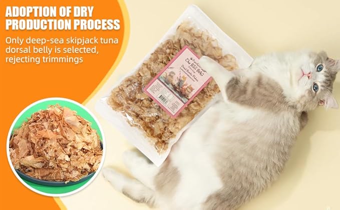 Purrfect Paws Premium Dried Bonito Flakes: Delicious Treats for Dogs & Cats - All-Natural and High in Protein - 4oz Bag