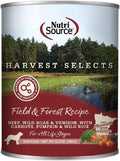 NutriSource Harvest Selects Field & Forest Dog Food, Premium Wet Dog Food, 12.3 Ounce (Pack of 12)