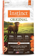 Instinct Original Dry Dog Food, Raw Coated Kibble, High Protein, Grain Free Recipe - Real Salmon, 20 lb. Bag