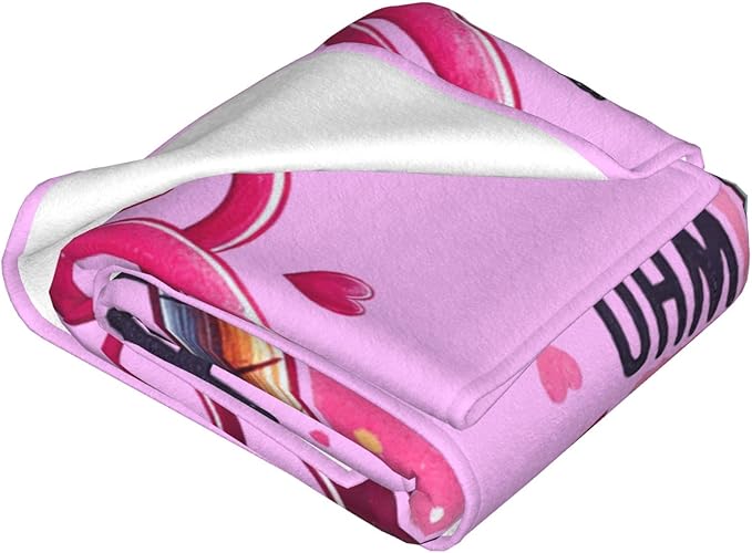 SweetFox Just A Girl Who Loves Baseball Blanket, Baseball Sports Decor Throw Blanket Gifts for Girls Boys Lover Super Warm Soft Plush Fleece Flannel Bedding Blankets for Kids Adults Men Women 80"X60"