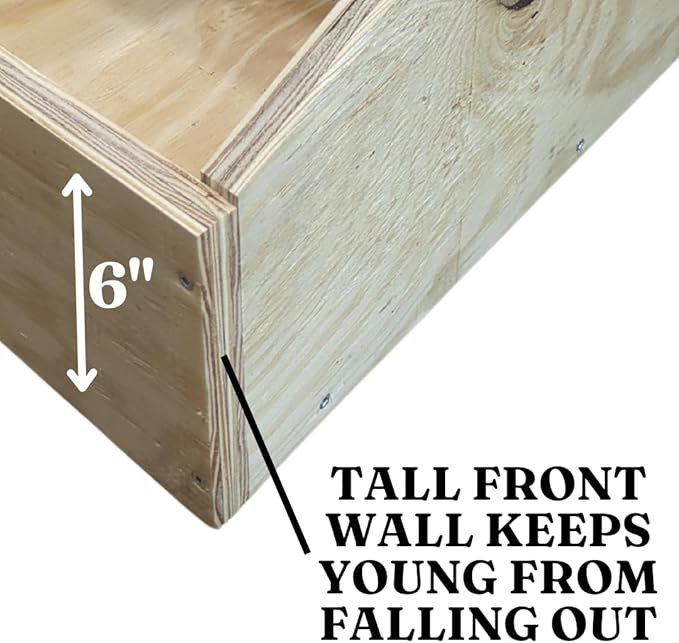 XL Rabbit Nest Box – Heavy-Duty Wood – Large & Giant Rabbit Breeds – Perfect for Nesting & Breeding Rabbits and Small Animals