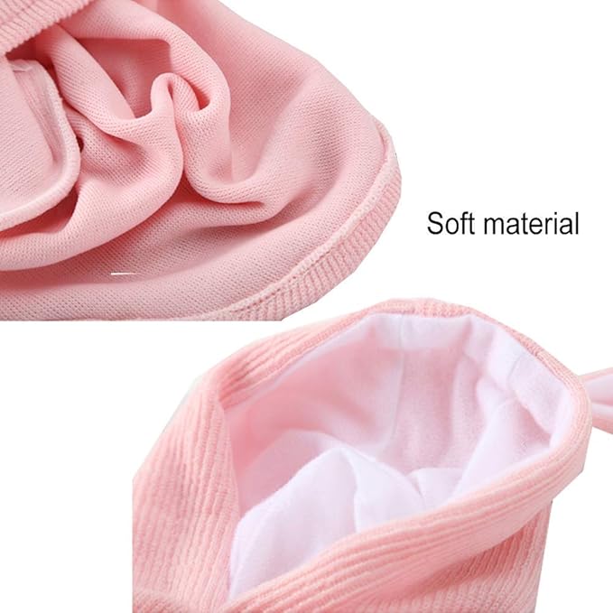 ANIAC Funny Dog Hoodies for Small Dogs Girl Boy Bunny Ears Pet Clothes Hooded Puppy Sweatshirt Cat Apparel Pet Costume for Easter Halloween Christmas Holiday (X-Large, Pink)
