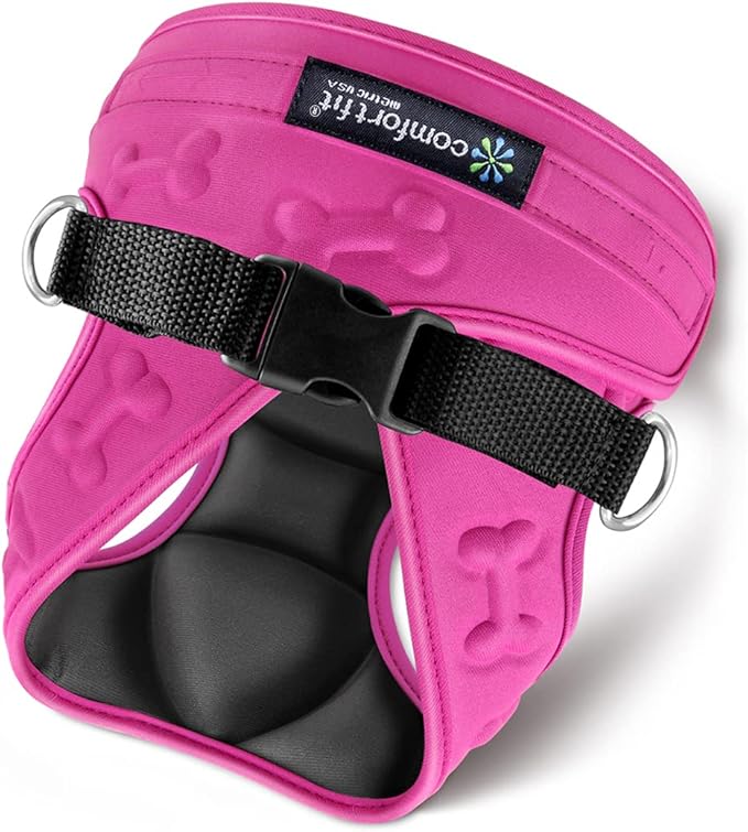 Comfort fit All Weather Step-in Dog Harness - Adjustable Small Dog Harness Medium Sized Dogs - Soft Padded Easy Walk Dog Vest Harnesses