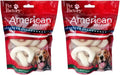 Pet Factory American Beefhide 3-3.5" Pretzels Dog Chew Treats - Natural Flavor, 4 Count/2 Pack