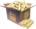 Woofley's 6" Buffalo Beef Cheek Braids Regular - (100 Count)- Beef Cheek Dog Chews - No Hide Bones for Dogs