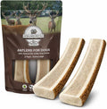 WhiteTail Naturals Split Elk Antlers for Extra Large Dogs (2 Pack - XL) Big Antler Chews - Naturally Shed Elk Horns - Tough Dog Bones for Power Chewers