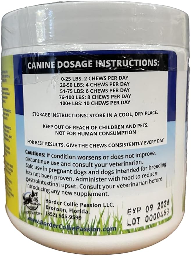 Joint Health for Dogs - Most Effective Hip and Joint Supplement Available - Formulated with Veterinarians, Glucosamine, Chondrointin, MSM, Turmeric (Soft Chew)