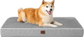 EHEYCIGA Orthopedic Dog Bed Waterproof 35"x23", Memory Foam Pet Bed for Larged Size Dogs, Washable Pet Mat with Removable Cover, Grey