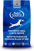 NutriSource Choice Dry Dog Food, Whitefish Meal & Rice Recipe, 40 lb.