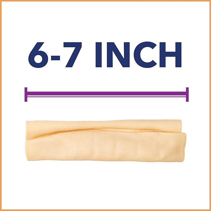 Pet Factory CareChewz Collagen 6-7" Small Wraps Dog Chew Treats - Natural Flavor, 12 Count/1 Pack
