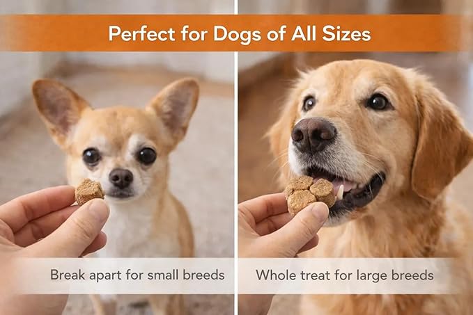 Grain Free Pumpkin Dog Treats - Crunchy Dog Biscuits, Low Calorie Training Treats for Dogs - Clover-Shaped Dog Cookies for All Breeds, All Life Stages, No Wheat Corn Soy - 20oz (Packaging May Vary)