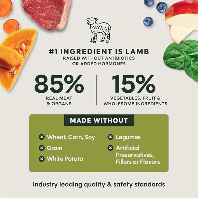 Instinct FreshDried Bites, Natural Freeze-Dried Dog Food, Grain-Free - Grass-Fed Lamb, 14 oz. Bag