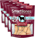 SmartBones Small Chews, Chicken, Treat Your Dog to a Rawhide-Free Chew Made with Real Meat and Vegetables, 6 Count (Pack of 4)