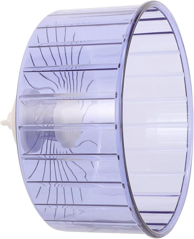 UPKOCH Silent Hamster Running Wheel Dual-Bearing Crystal Exercise Wheel for Hamsters Gerbils Hedgehogs and Chinchillas Noiseless 10-inch PET Plaything