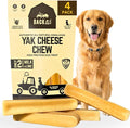 Yak Cheese Himalayan Dog Chews – Long-Lasting Natural Chews for Aggressive Chewers – 2-Ingredient, High Protein, Odorless, Dental Health Treats for Dogs (Large, 4 Pack)