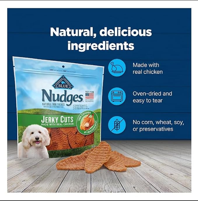 Blue Buffalo Nudges Jerky Cuts Natural Dog Treats - Chicken, 40 oz