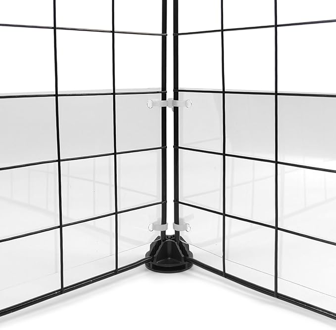 12 Pcs Cage Guard 13.8"x4.7" with Zip Ties Scatter Guard Clear Cage Liner Flexible Side Lining for Rabbit Guinea Pig C&C Metal Wire Playpen