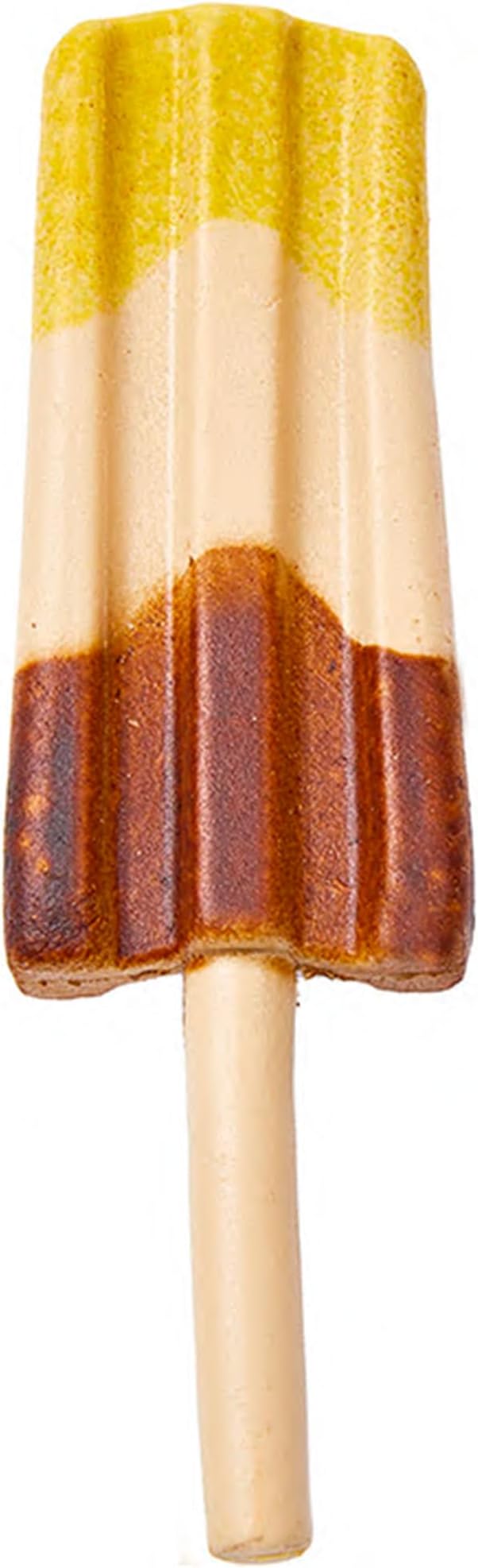 SPOT Pup Ice Dog Treats – Freeze-at-Home Edible Chews for Medium Breed Dogs & Puppies, Banana & Carob Flavor (No Chocolate), 2ct Rocket Lollies with Real Chicken