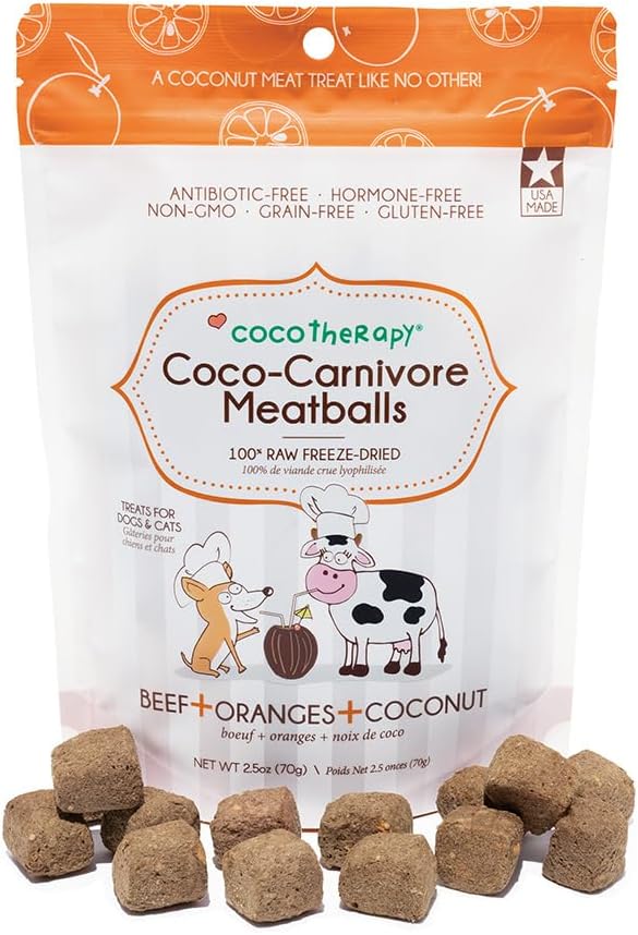 Coco-Carnivore Meatballs – Beef/Orange/Coconut, 2.5 oz