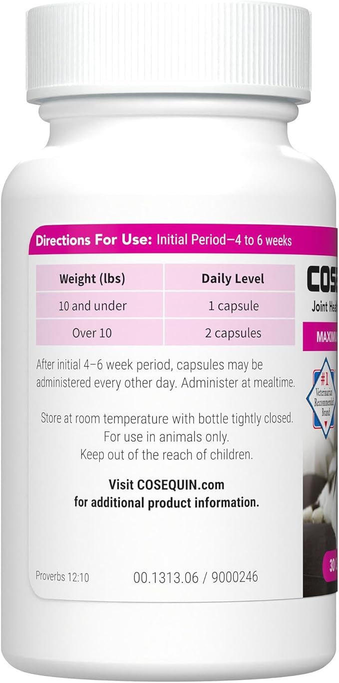 Nutramax Cosequin Joint Health Supplement for Cats - with Glucosamine and Chondroitin, 30 Capsules (Pack of 2)