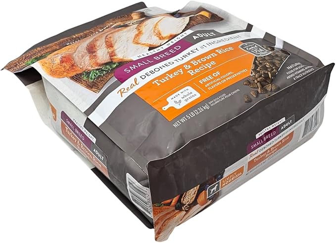 SIMPLY NOURISH Small Breed Adult Healthy Weight Turkey and Brown Rice Dry Dog Food, 5 Pound Bag