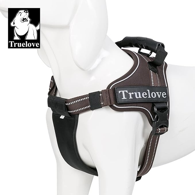 Truelove Dog Harness No-Pull Reflective Stitching Ensure Night Visibility Outdoor Adventure Big Dog Harness Perfect Match Puppy Vest TLH5753 Now Available in 6 Colors 6 Sizes