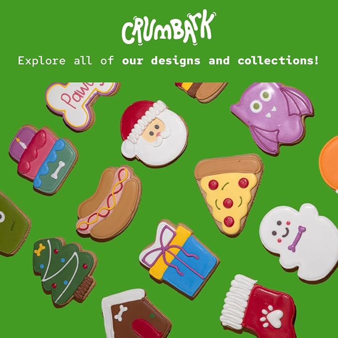 Playtime Biscuits | Hand-Decorated Dog Cookies – 3 Pack in Gift Box | Extra Large Dog Treats 62g Cookie, Vegan Snacks for Dogs, Gifts for Dogs