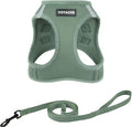 Voyager Step-in Pet Harness - All Weather Mesh, Adjustable Step in Harness for Cats and Dogs by Best Pet Supplies - 307 Set Moss Green, S