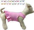 Pet Clothes Small Dog Clothing Blank Color Sport Dress T-Shirts Tee Dresses Tanks Top for Small Size Female Dogs Summer Spring Pet Costumes 100% Cotton (XL, Pink)