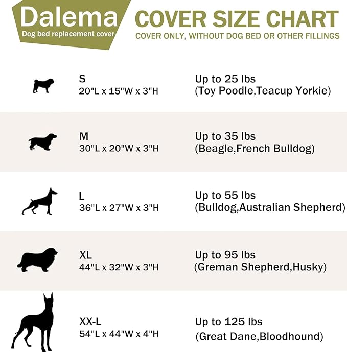 Dog Bed Cover,Waterproof Tough Plastic DIY Pet Bed Cover,Non Stick Hair Easy to Clean Rectangular Fillable Dog Bed Covers with Zipper(Greyish Green,36" L x 27" W x 4" Th,Cover Only)