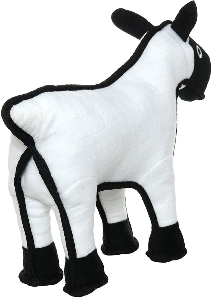 TUFFY - World's Tuffest Soft Dog Toy -Barnyard- Multiple Layers. Made Durable, Strong & Tough. Interactive Play (Tug, Toss & Fetch). Machine Washable & Floats. (Sheep, Large 2 Pack)