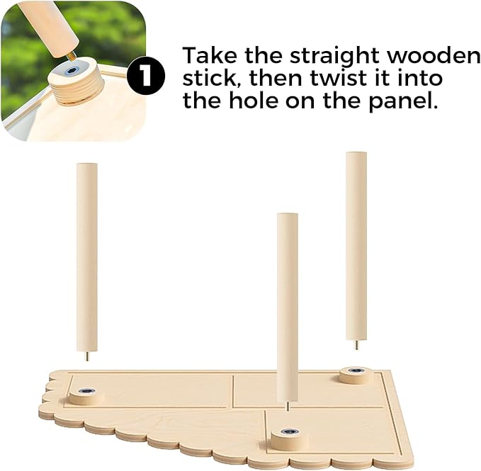 Mini&moe Hamster Platform - Small Animal Play Wooden Heigh Platform for Exercise Wheel Food Bowl Water Bottle and Other Cage Accessories