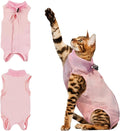 Cat Surgery Recovery Suit - L Size Pink, Soft and Breathable for a Comfortable Recovery, Designed for Ease of Wear and Ideal Post-Op Care