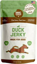 Smart Cookie Duck Jerky Dog Treats with Flax Seed, Omega Oils- Hypoallergenic Strips for Dogs and Puppies with Allergies, Sensitive Stomachs - Dehydrated, Grain Free, Made in USA - 3oz Bag, Pack of 1